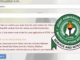 JAMB Institution Matriculation List